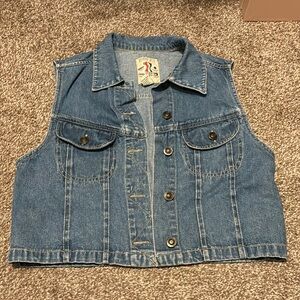 Vintage denim vest